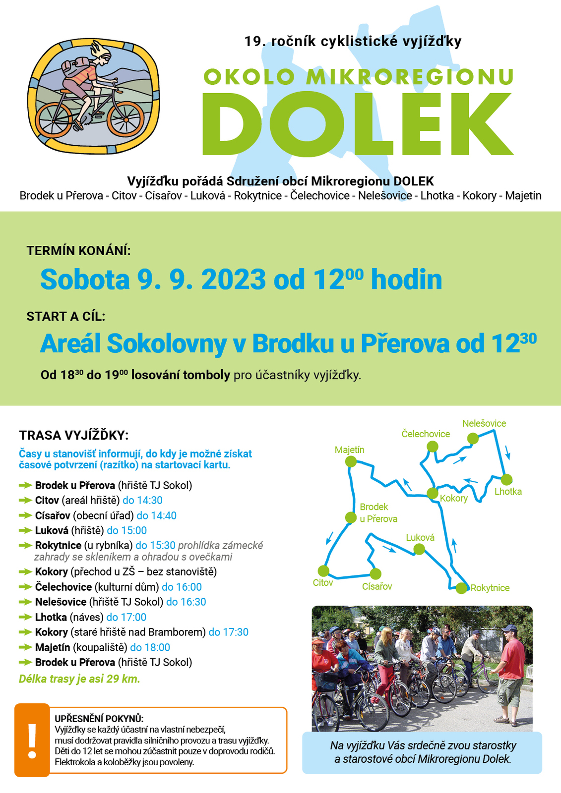 Plakát 19. ročníku cyklistické vyjížďky SOM Dolek.jpg